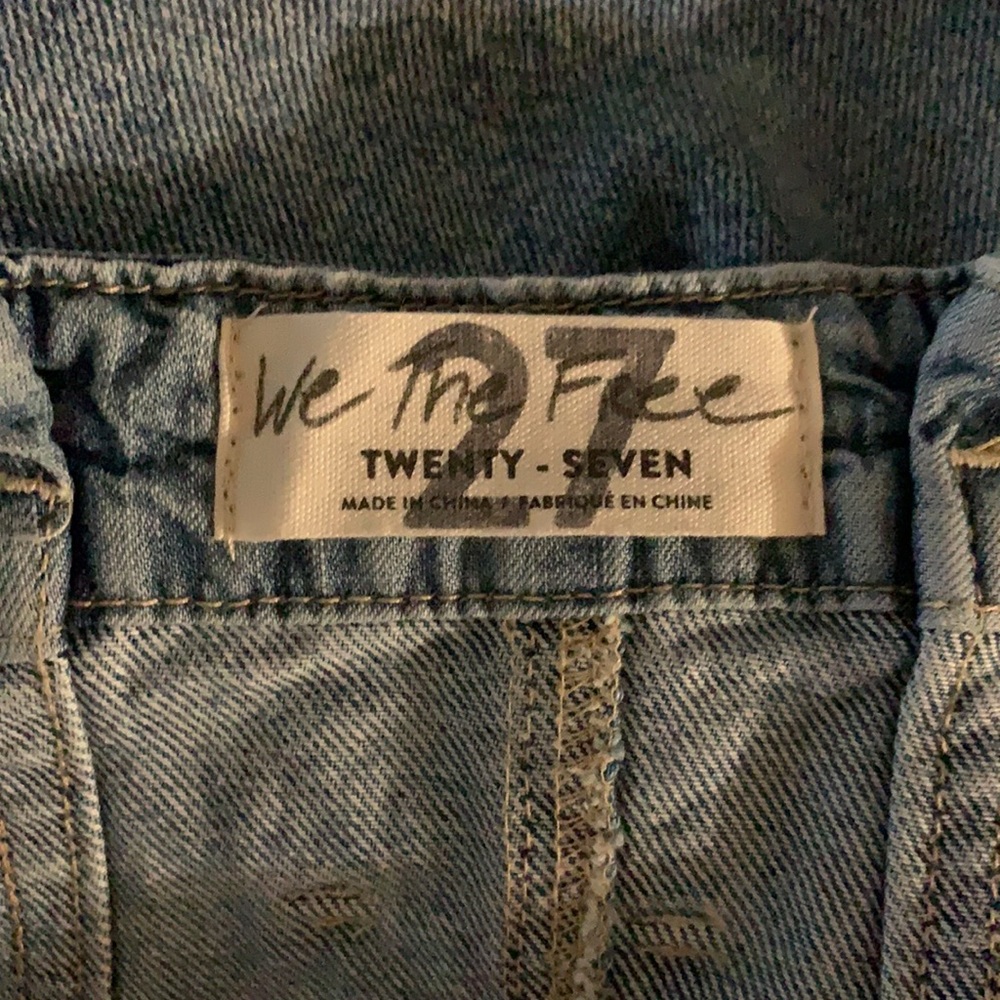 Free People East of Eden Denim Mini Skirt - 27 (4) - Picture 5 of 8